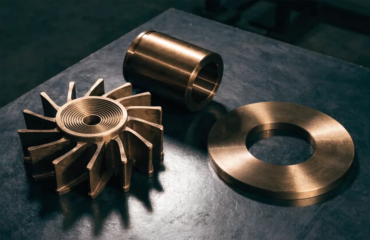 Impulsor, camisa y anillo: qué bronce lleva cada pieza de la bomba
